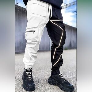 Black and White Men's Jogger Pants